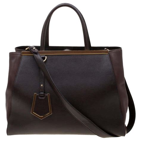 Fendi Saffiano Leather 2Jours Medium 